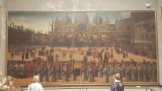 The Procession in Piazza San Marco by Gentile Bellini in the Accademia Museum, Venice